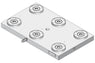 System 3R C261550, Base plate 6-fold HSP, 250 mm, without bores