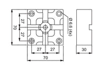 System 3R 3R-601.1E-P, Pallet, hardened, 70x70 mm, MacroHighPerformance EDM Tooling Warehouse