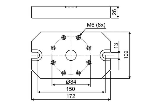 System 3R 3R-A26488, Adapter plate, Macro EDM Tooling Warehouse