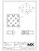 MaxxMacro 70 Flat Electrode Holder Pallet Spacer EDM Tooling Warehouse