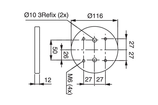 System 3R 3R-608.51E, Pallet, unhardened, Ø116 mm EDM Tooling Warehouse