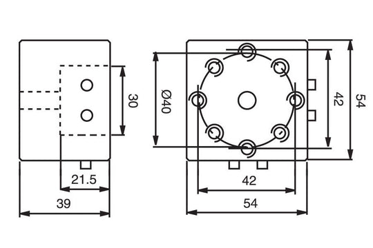 System 3R 3R-658.4E-S, Holder, unhardened, 54x54 mm EDM Tooling Warehouse