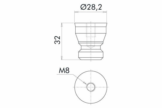 System 3R C286060, Locking spigot EDM Tooling Warehouse