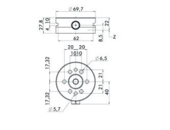 System 3R C695270, GPS 70 Steel pallet, protection ring EDM Tooling Warehouse