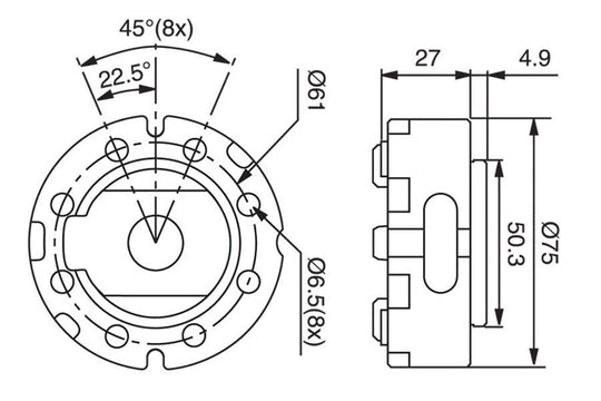 System 3R 3R-600.23-S, Manual chuck, MacroStandard EDM Tooling Warehouse
