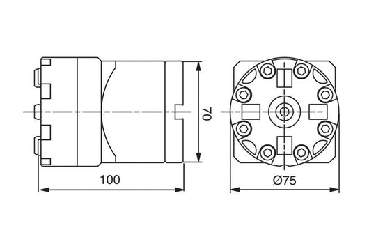 System 3R 3R-652.2, Manual chuck adapter, Macro-Macro EDM Tooling Warehouse