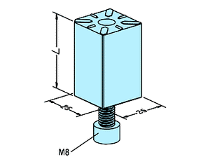 Erowa ER-003405 Holder straight 25 x 25 x 40mm EDM Tooling Warehouse