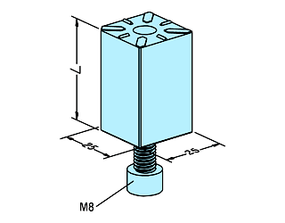 Erowa ER-003405 Holder straight 25 x 25 x 40mm EDM Tooling Warehouse