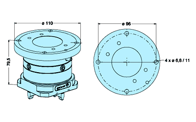 Erowa ER-007580 Manual rapid-action chuck EDM Tooling Warehouse