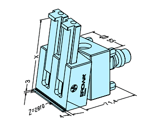 Erowa ER-007935 Rotary vise 0 - 100 UnoSet EDM Tooling Warehouse