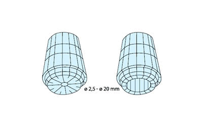 Erowa ER-008745 Set of collet chucks ø 2.5 - 20mm EDM Tooling Warehouse