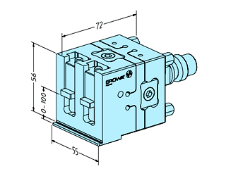 Erowa ER-008842 Pendulum Vise 0 - 100 UnoSet EDM Tooling Warehouse