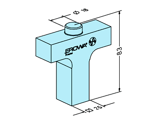 Erowa ER-010592 Square 25 Alignment Rail EDM Tooling Warehouse