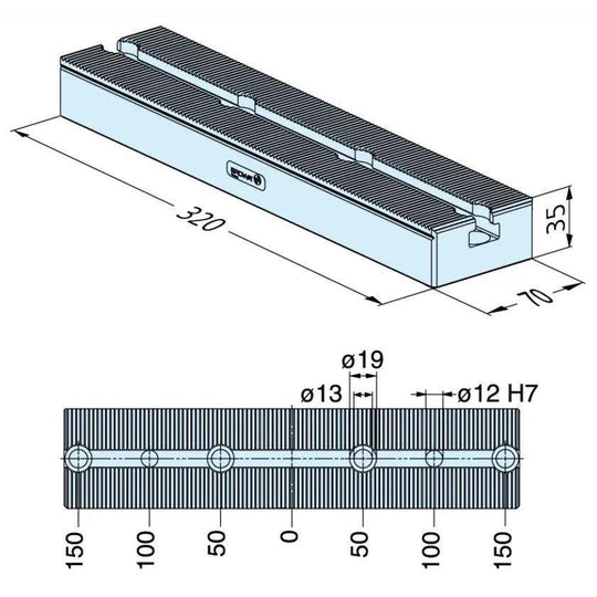 Erowa ER-016007 ClampSet Base 320 EDM Tooling Warehouse