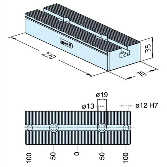Erowa ER-016010 ClampSet Base 220 EDM Tooling Warehouse