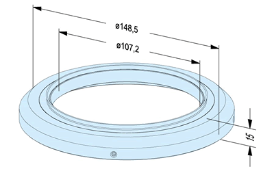 Erowa ER-016142 Seal Ring Holder ø 115 EDM Tooling Warehouse