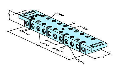 Erowa ER-017648 Clamping Beam 460mm EDM Tooling Warehouse