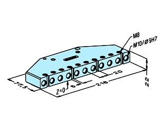 Erowa ER-018937 Beam pallet PalletSet W EDM Tooling Warehouse