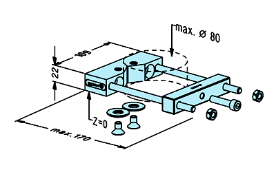 Erowa ER-019248 Prism holder 80 PalletSet W EDM Tooling Warehouse