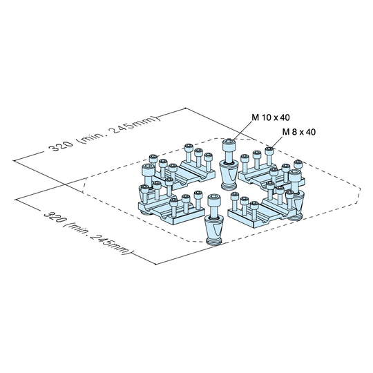 Erowa ER-024932 UPC Centering Segments and Spigots EDM Tooling Warehouse
