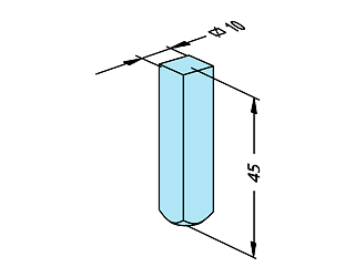 Erowa ER-030161 Compact Electrode 10 x 10 x 45 Copper, 36 pcs EDM Tooling Warehouse