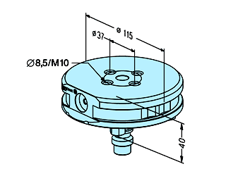 Erowa ER-032730 Pallet Kit ø 115 MS, Set of 4 EDM Tooling Warehouse