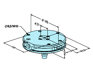 Erowa ER-032731 Pallet ø 148 MS, Set of 4 EDM Tooling Warehouse