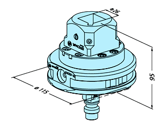 Erowa ER-032810 Square 25 holder EWIS, ITS 100 EDM Tooling Warehouse
