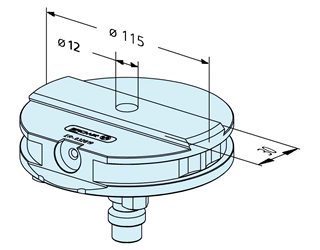 Erowa ER-032819 Alignment Pallet ø 115 EDM Tooling Warehouse