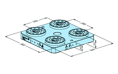 Erowa ER-033301 MTS Base Plate 360 x 360 H EDM Tooling Warehouse