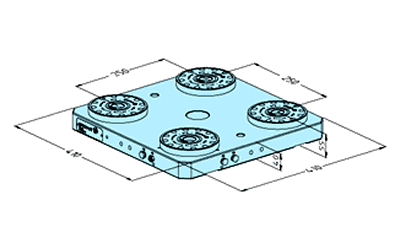 Erowa ER-033303 MTS Base Plate 410 x 410 H EDM Tooling Warehouse