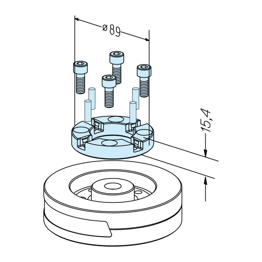 Erowa ER-033600 MTS Centering Plate P EDM Tooling Warehouse