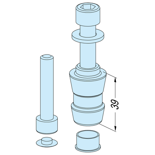 Erowa ER-033800 MTS Centering Spigot, Set of 1 EDM Tooling Warehouse