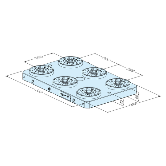 Erowa ER-033900 MTS Base Plate 360 x 560 P EDM Tooling Warehouse