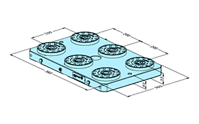 Erowa ER-033901 MTS Base Plate 360 x 560 H EDM Tooling Warehouse