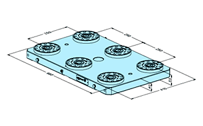 Erowa ER-033903 MTS Base Plate 410 x 660 H EDM Tooling Warehouse