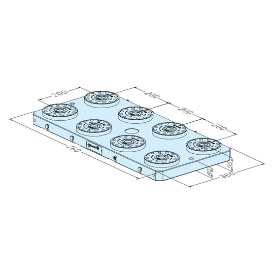 Erowa ER-033904 MTS Base Plate 360 x 760 P EDM Tooling Warehouse