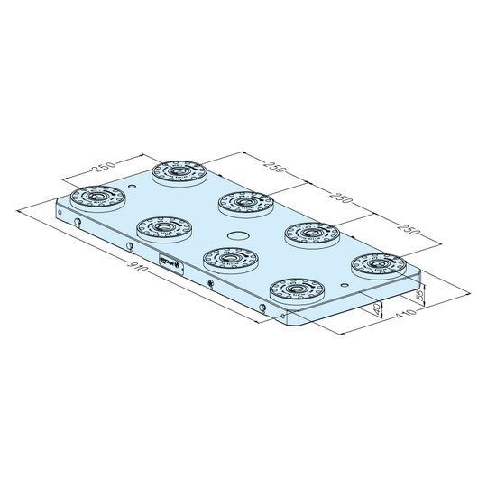 Erowa ER-033906 MTS Base Plate 410 x 910 P EDM Tooling Warehouse