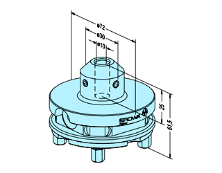 Erowa ER-035114 Blank Holder ø 10 / ø 72, Set of 6 EDM Tooling Warehouse