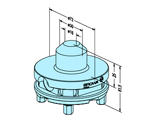 Erowa ER-035117 Blank Holder ø 72 without Borehole, Set of 6 EDM Tooling Warehouse