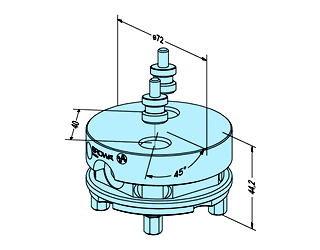 Erowa ER-035212 Uniplate ø 72, Set of 6 EDM Tooling Warehouse