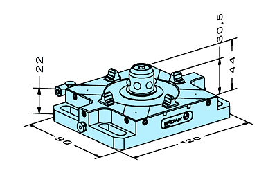 Erowa ER-035714 Flat Chuck Pneumatic EDM Tooling Warehouse
