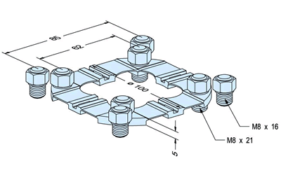 Erowa ER-036658 Centering Plate G Inox, Set of 5 EDM Tooling Warehouse