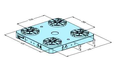 Erowa ER-038303 MTS Base Plate 410 x 410 H/A EDM Tooling Warehouse