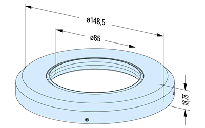 Erowa ER-038918 Seal Ring PowerChuck P / ø 85 EDM Tooling Warehouse