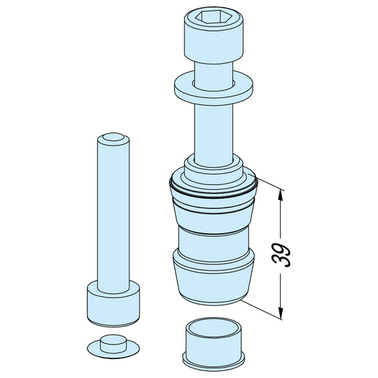 Erowa ER-039200 MTS Chucking Spigot / A, Set of 1 EDM Tooling Warehouse