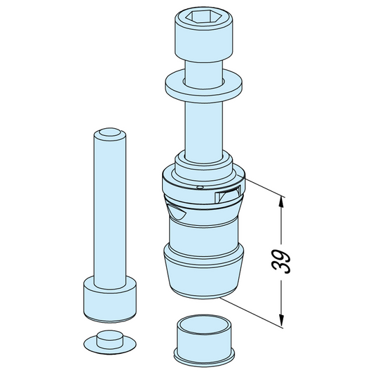 Erowa ER-039201 MTS Compensation Spigot / A, Set of 1 EDM Tooling Warehouse