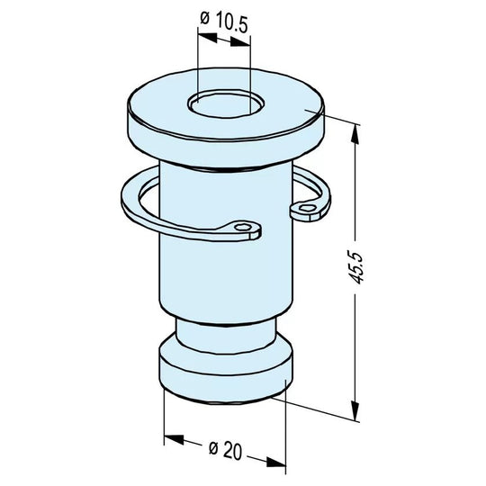 Erowa ER-041429 Chucking Spigot PM56 / PM60 Manual, Set of 8 EDM Tooling Warehouse