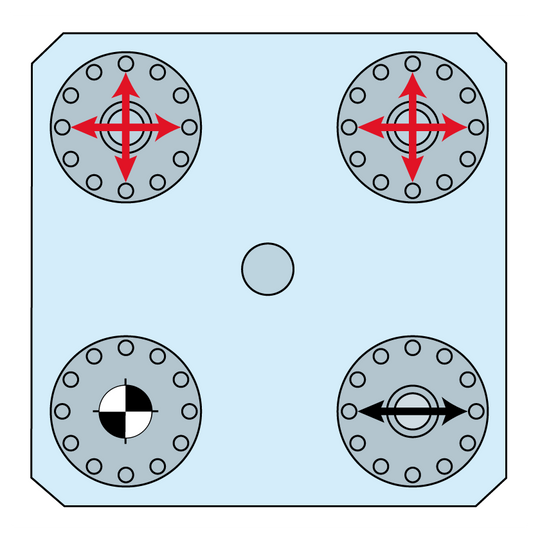 Erowa ER-041461 MTS Chucking Spigot, Set 4 EDM Tooling Warehouse