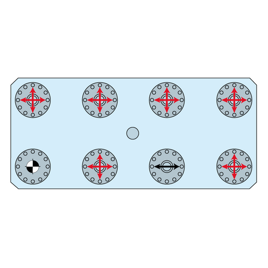 Erowa ER-041463 MTS Chucking Spigot, Set of 8 EDM Tooling Warehouse